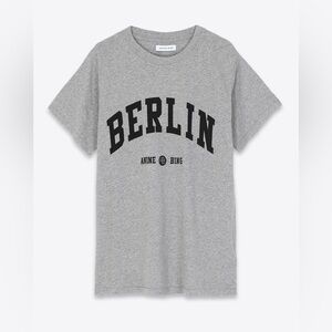 Anine Bing Lili Tee Heather Gray University 'Berlin' Women’s T-Shirt